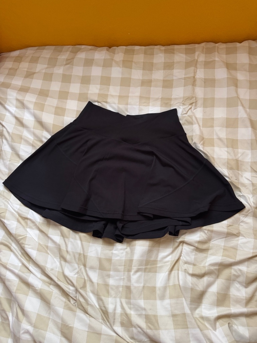 POPFLEX Criss-cross twirl skort - Black